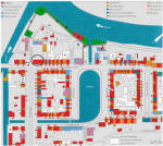 Sanierungsplan der Stadt: Wohnen (rot), Leerstand (weiß)